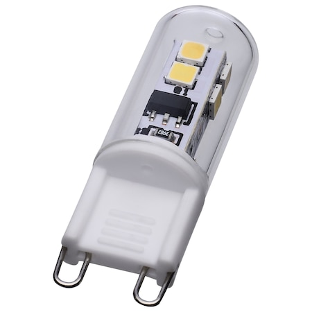 Satco 2 Watt T4 LED, Clear Finish, G9 Base, 5000K, 120V S12329